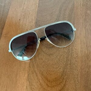 Classic Silver Aviator Sunglasses
